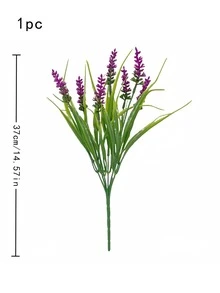 1/6支人造薰衣草花，仿真薰衣草植物，37厘米/14.57英寸，婚礼装饰，派对装饰，桌面摆件，卧室客厅装饰，花瓶填充物，家居装饰，情人节装饰，花园装饰，春季装饰，节日装饰 - 彩色 - 查看 7