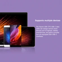 Xiaomi 小米原装Type-C转Type-C数据线，1.5米 - 支持120W/67W/45W/33W快充，高速数据传输，充电/数据传输双功能。兼容小米/红米/POCO、一加及安卓设备。 - 白色 - 查看 7