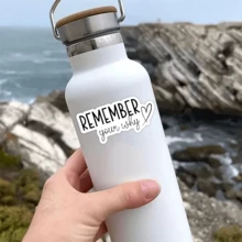 2张“记住你的初心”励志贴纸 – 鼓舞人心的乙烯基贴纸 | 振奋人心的积极语录，适用于笔记本电脑、水瓶和日记本 - 貼紙 - 查看 7