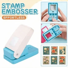 New Stamp Frame DIY Hole Punch Tool, Stamp Shaped Craft Hole Punch, Round Hole Punch, Serrated Hole Punch, Embossing Tool - Multicolor - View 2