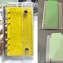 Compact A6 Binder With Dual Clips And Included Budget Envelopes - Perfect For Budgeting, Income Tracking, Savings Challenges | Desktop Organizer To Keep Finances, Receipts And Documents Tidy - Multicolor - View 7