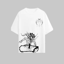 camiseta Marca da Maldição  Soberano do Caos sukuna anime japones geek  blusa t-shirt - Branco - Visão 2