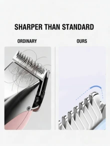 HYUNDAI Máy tỉa lông điện - Máy tỉa lông vùng kín cho nam - Máy tỉa lông vùng bikini cho nữ - Máy cạo và tỉa lông khô/ướt, lưỡi dao gốm thay thế, đế sạc USB, chống nước - Màu xanh nhạt - Xem 2