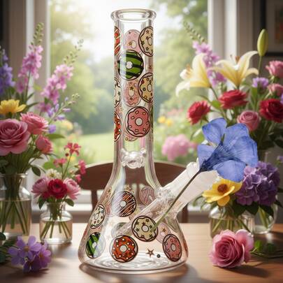 7.8 Inch Clear Glass Flower Vases For Centerpiece Table Home Indoor Desk Decor,Ins Modern Style Vase For Wedding Housewarming Gift