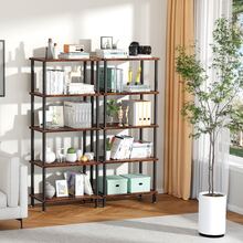 Mesa De Centro Estante Organizador Mesa Auxiliar Para SalaRepisa De Madera Estante Organizador Mesa Auxiliar 60cm - Granate - Ver 7