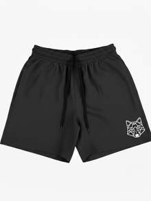 3-PACK MEN'S ALPHA CO SHORTS WITH GEOMETRIC WOLF DESIGN, BERMUDA SHORTS IN TACTEL ELASTANE, FOR TRAINING AT THE GYM, DRY FIT, LIGHTWEIGHT - ĐEN - XANH DƯƠNG - XÁM - Xem 8