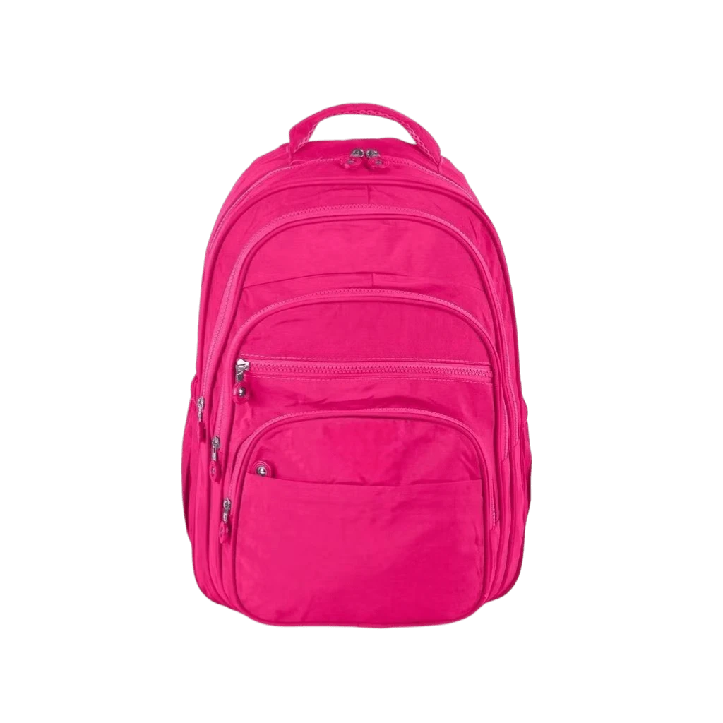 Women's Backpack, Durable, Suitable For School, Work, And Travel, Large Capacity, Premium Quality - Màu Hồng Tươi - Xem 1