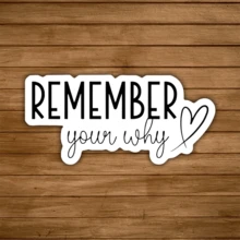 2张“记住你的初心”励志贴纸 – 鼓舞人心的乙烯基贴纸 | 振奋人心的积极语录，适用于笔记本电脑、水瓶和日记本 - 貼紙 - 查看 1