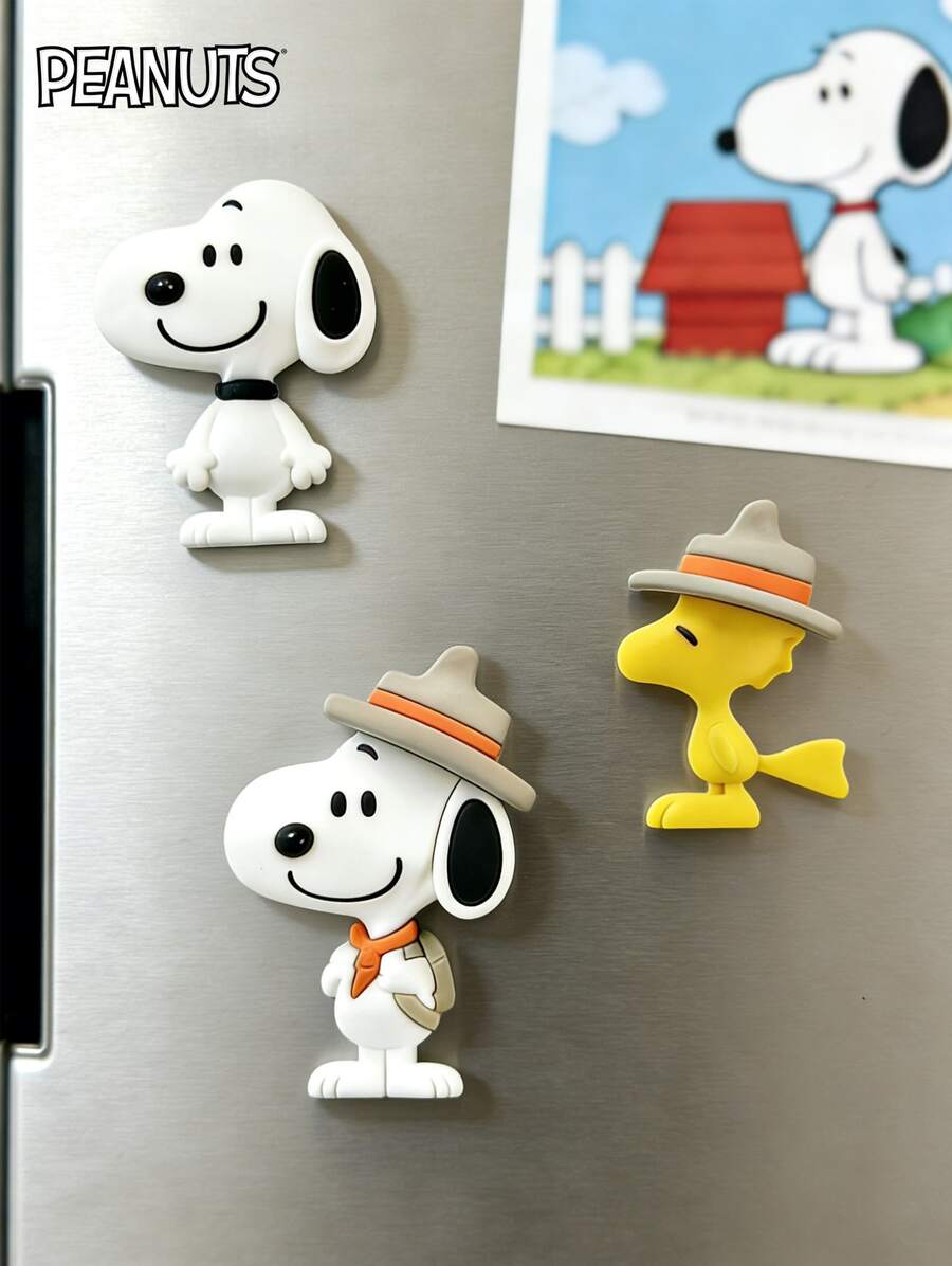 1 chiếc nam châm dán tủ lạnh hình Snoopy chính hãng của Peanuts, dùng để trang trí tủ lạnh, văn phòng, tủ đựng đồ, bảng trắng. - 1 cái - Xem 1