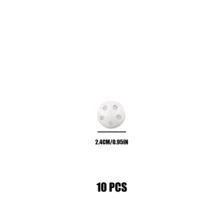 1/10/20pcs Plastic Bell Spheres Hollow Multi-Size Double-Layer Pet Balls Hamster Cat Dog Toy Jingle Bell - White - View 14