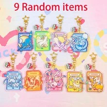 pocket monsters Bộ 1/9 móc khóa ngẫu nhiên hình gia đình Eevee trong series Pokemon: Móc khóa thời trang và đa năng, móc khóa dễ thương và cá tính, phụ kiện túi xách và mặt dây chuyền. - Nhiều màu - Xem 7
