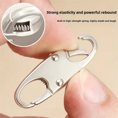 可拆卸拉链头，8字形/S形扣，可调节扣，材质坚固，不易损坏，方便携带，适合所有人，3种颜色可选，拉链夹防盗装置 - 保持拉链闭合 - 可替换拉链扣