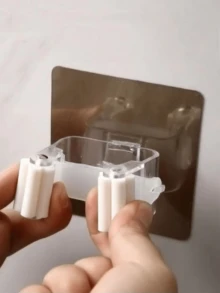 1/3/5pcs Thick Damage-Free Wall-Mounted Broom Clips, Reusable Plastic Mop Clips Suitable For Bathroom, Kitchen, Garage - Clamps - View 5