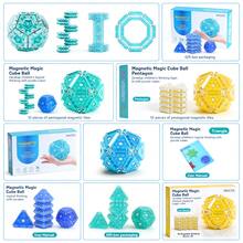 1 Bộ Đồ Chơi Xếp Hình Nam Châm 3D Kỳ Diệu, Khối Xây Dựng STEM, Đồ Chơi Xếp Hình Vui Nhí, Trò Chơi Sáng Tạo, Phát Triển Tư Duy Cấu Trúc, Kích Thích Sáng Tạo và Thúc Đẩy Phát Triển Trí Não, Phù Hợp Cho Trẻ Em Từ 3 Tuổi Trở Lên, Trò Chơi Giáo Dục, Đồ Chơi Xếp Hình Bỏ Túi Di Động, Quà Tặng Mùa Hè - Khối xây dựng nam châm nhiều màu sắc - Xem 3
