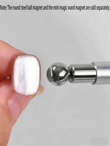 2026 Nuevo Imán de uñas de ojo de gato giratorio 360°, bolas de vidrio automáticas, adecuado para principiantes, fácil de crear efecto brillante de ojo de gato (1 set - rosa) - Herramientas para uñas - Ver 11