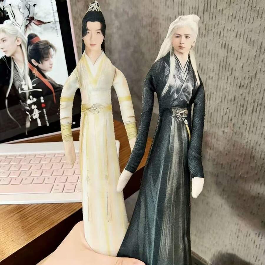 30cm Abstract Movable Limbs Wire Sculpture Skeleton Mannequin - Multicolor - View 1