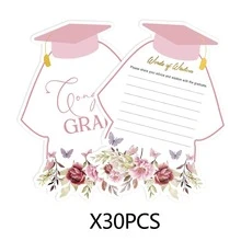 2026 Graduation Greeting Card, Double-Sided High School/University Graduation Party Supplies, Blessing Card 4"X6" (Graduation Gown) - A - View 8