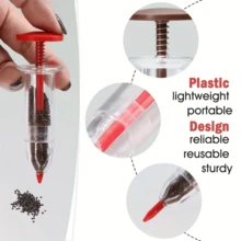 2pcs Multi-Functional Gardening Tool Set - Soil Auger, Seed Spacing Ruler, Hand Rake, Precise Planting Tools, Suitable For Farm, Garden, Nursery, Includes Seed Dispenser Injector, Portable Manual Seeder Gardening Kit - 2-piece Gardening Set - View 5
