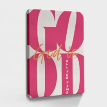 1pc God Is Good, Minimalist Inspirational Wall Art, Motivational Quote Framed Wall Art, Wrapped Canvas Poster Vintage Prints, God Is Good - Minimalist, Graphic Design, Typography, Minimalist Style, Home Living Room Bedroom Ofice Wall Decor, Birthday Party Decor, Hanging Hardware Included - Wrapped Framed Canvas, Vertical - Lienzo enmarcado - Ver 1
