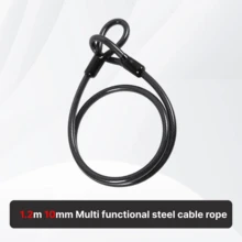 AiScrofa Candado de cable con cerradura para disco de motocicleta, candado de disco antirrobo de PVC para motocicleta y bicicleta, recordatorio de cable de advertencia en espiral de color rojo - Multicolor - Ver 22