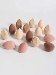 Large Random Color Makeup Sponge Eggs, Blending Beauty Sponges For Liquid, Cream And Powder Perfect Application, Multi-Color Makeup Sponges Suitable For All Skin Types, Latex-Free Dual-Use Powder Foundation, Great For Music Festivals, Gifts, Affordable - Multicolor - View 3