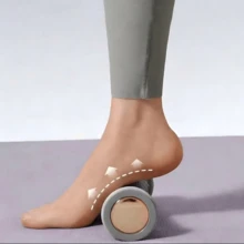 One Massager With Easy-To-Roll Plantar Fascia Relaxation Rollers For Muscle Relaxation, Yoga, And Arch Support. Suitable For Home Workouts. Fascia Ball, Foot Massage Trainer For Professional Muscle Relaxation Through Rolling The Soles Of The Feet. - Multicolor - View 3