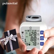 Pulsovital & Blood Pressure Monitor: Digital Arm and Wrist Sphygmomanometer (XL Cuff 16.54") | Superior Accuracy, Large LED/LCD Display, Fast Reading in 60 Seconds | Smart Features: Transmission Pressure Detection, Arrhythmias, and Hypertension Alert | 2 Operation Modes, USB/Battery Powered | Ample Memory (120/2x99 Data) | Voice Alert, Ideal for Home Use & Perfect Gift for Mother's Day/Father's Day - ALPES-GRIS - Ver 4