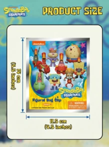 SPONGEBOB 海绵宝宝官方授权盲盒钥匙扣（1个）- 3D泡沫盲盒人偶包夹&挂件拉链钥匙圈背包配件收藏礼品 - 海绵宝宝、派大星、珊迪、章鱼哥、蟹老板、痞老板、泡芙妈妈、涂鸦宝宝、泡泡伙伴 - 彩色 - 查看 8