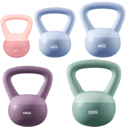 4/6/8/10/12kg Kettlebell Soft Weight Set Kettlebells Exercise Home Fitness Workout Gym