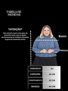 Women's Plus Size Blouse High Neck Knit Winter Cold Elegant Modern - Vaqueros azules - Ver 2