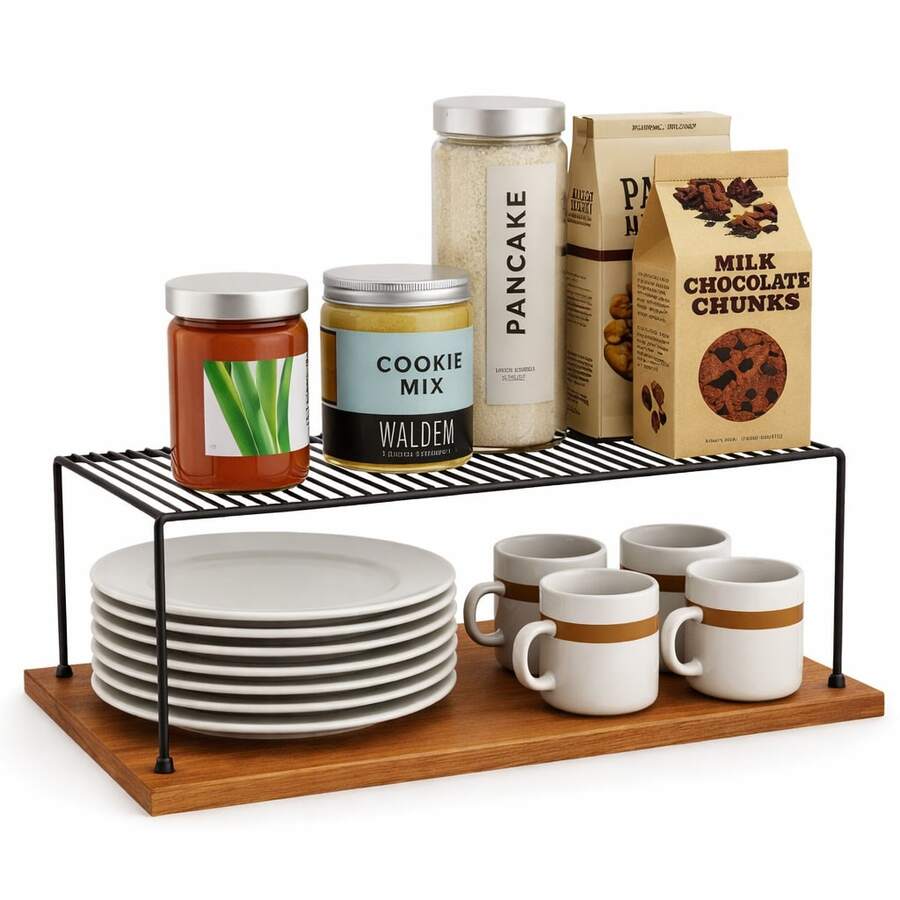 Kitchen Cabinet Organizers, Wire Racks, Rustproof Steel - 大型收納盒 - 查看 1