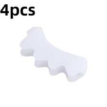 4 Silicone Toe Covers, Soft And Scratch-Resistant, Suitable For Women's High Heels And Sneakers, Easy To Carry When Going Out - Multicolor - View 6