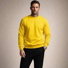 Crew Neck Sweatshirt, Versatile Winter Sweater, Premium Outerwear For Maximum Comfort. - Pink - View 3