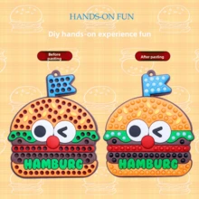 儿童手工创意玩具、学前教育玩具、3D钻石画套装、公主主题DIY手工套装、亲子互动益智游戏 - 彩色 - 查看 13