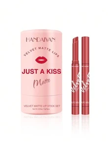 HANDAIYAN Velvet Matte Lipstick Set, Moisturizing Lip Stick, Suitable For Halloween, Christmas, Autumn/Winter, Makeup, Cosmetics For Women, Ideal For Y2K Fancy Fashion, Great For Birthday/Valentine's Day/Mother's Day Gifts, Essential For Celebration Parties, Best Color Choices - 彩色 - 查看 8