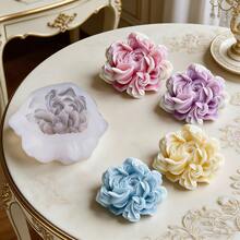 1pc Pulsatilla Flower Candle Silicone Mold, DIY Candle, Wax, Soap, Resin, Cement Crafts Mold, High Quality Soft Silicone Material, Easy Demold, Reusable - Flower Mold - View 5
