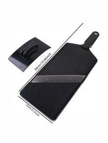 1 set multifunktionell grönsaksskärare för köket, inklusive strimlare, kålstrimlare, lökstrimlare, med rengöringsborste och handskydd, kan skära grönsaker, potatis, köksredskap - Svart - Visa 15