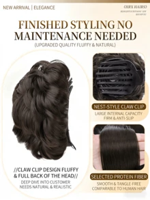 Hair Styling Claw Clip - Oval Bud - View 3