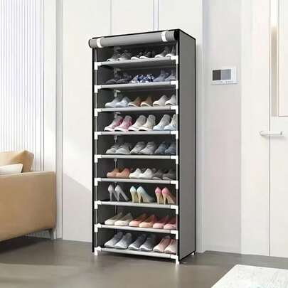 Multi-Functional 5/8/10-Tier Shoe Organizer - Easy To Assemble, Portable Storage, Suitable For 15-27 Pairs Of Sneakers, High Heels, And Boots - Ideal Choice For Entryways