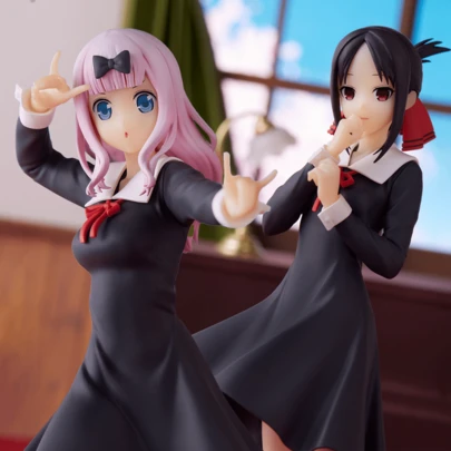 Love Is War Fujiwara Chika Shinomiya Cute Girl Anime Action Figure, Desktop Decor, Collectible, Small Gift, Suitable For Halloween, Christmas, Valentine's Day