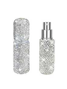 6个可填充钻石形迷你便携香水喷雾瓶，10毫升个人香氛旅行喷雾器 - 彩色 - 查看 13