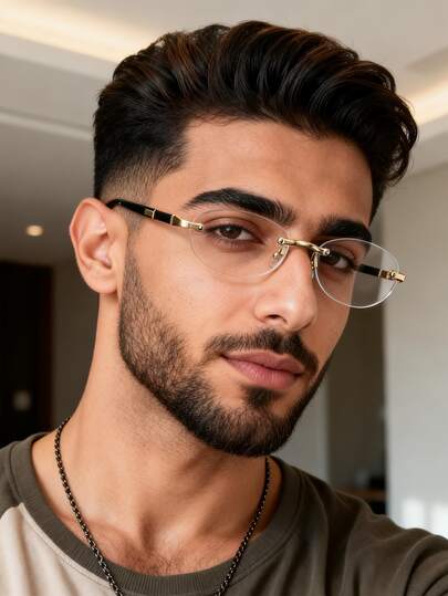 1pc Geometric Full Frame Classy Aesthetic Classic Personalized Shades Basics Minimalist Men Clear Glasses For Watch TV Back To School Reading Office Street-Photography Play Games Accessories