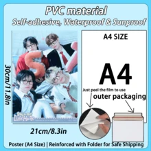 1-2张/SKZ/STAY海报，“Stay In Our Little House”海报，明星演唱会周边海报，自粘海报，带背胶，可粘贴于卧室、客厅等光滑墙面，也可粘贴于店铺橱窗，装饰卡片海报 - 彩色 - 查看 3