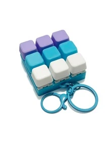 2026 Kreativ Ny Tangentbordslock Finger Spinner Nyckelring - Mekaniskt tangentbordsformad, Stresslindrande, Unik Skrivbordsleksak och Liten Gåva, 1 Stresslindrande Tangentbordsnyckelring - En Fidget-leksak med Ljudeffekter, Stresslindrare och En Ljus Och Vacker Macaronfärg. Utseendet, Färgen Och Designen Är Alla Mycket Attraktiva, Perfekta För Festgåvor Och Presenter, Och Perfekta Att Ge Bort Till Vänner - Multifärgad - Visa 7