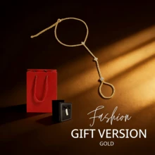 Pulsera elegante y sexy de mujer con flor de cuatro hojas de circonita cúbica - Pulsera de cadena de dedo multicapa apilable, joyería de moda versátil y ajustable para regalo, cita, fiesta, banquete de noche, boda, celebración, uso diario, Día de San Valentín, aniversario y cumpleaños - Pulsera de anillo micácea de circonita dorada - Ver 6