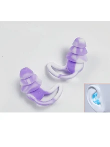 Nút bịt tai chống ồn ba lớp bằng silicon màu trắng/đen, chống nước, dùng khi bơi lội, giảm tiếng ồn khi ngủ. - Bộ hai mảnh - Xem 13