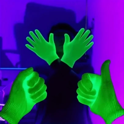 5 Pairs Glow-In-The-Dark Fabric Gloves, Party Accessories, Glow Green UV Gloves, Luminous In Dark, Neon Party Supplies, Suitable For Bars, Clubs, Performances, Parties, No Power Needed, Enhance Fun And Surprise Atmosphere Of Celebration Events, Comfortable Breathable Fabric, Great For Music Festivals, KTV, Masquerade Balls, Bachelor Parties, Stage Performances, Party Decorations, Weddings, Concerts, Bar Accessories, Repairs, Disco Parties, Wedding Parties, Birthday Parties, Birthday Decorations, Birthday Gifts, Cosplay