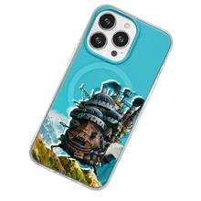 Funda Compatible con iPhóne Magsafe El Hincríble Kstillo Vagabundeo Anime Eztudio Ghibly Carcasa Anticaídas a Prueba De Golpes TPU. - transparente - Ver 2