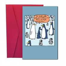 1 Fun And Creative Birthday Card | Penguin Without Coat With Humorous Text And Graphic, Includes Envelope, Perfect Gift For Family, Colleagues, Friends, And Siblings - Red Envelope + Greeting Card - View 8