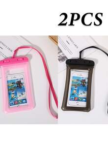 通用型 5/4/3/2/1 防水手机袋，水下摄影配件，触屏设计，带挂绳，适用于漂流、潜水、游泳、温泉、水上乐园等活动 - 彩色 - 查看 12